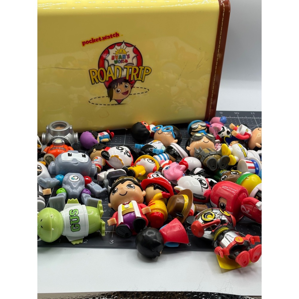 Ryans World Road Trip Mystery Figure Lot with Suitcase Storage Case 50+ Pieces - Picture 4 of 7